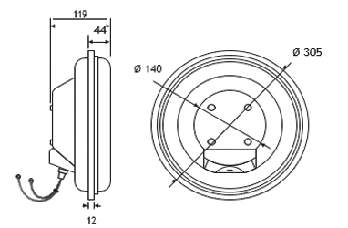 DYNA SOLAR AMBER FLASHER